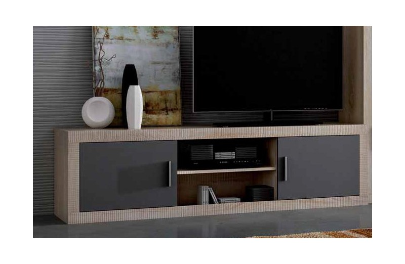 Mueble Bajo TV Lara 180cm Cambrian/Grafito