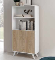 Mueble Bar Mod. Soto Blanco/Roble