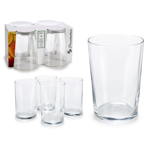 Juego 4 vasos bistro Pinta 500cc