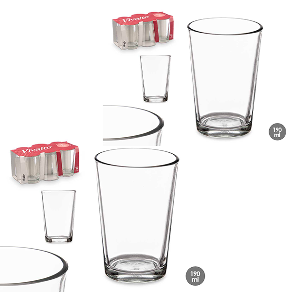 Pack 12 vasos 190ml