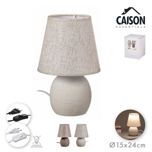 Lámpara cerámica lino C