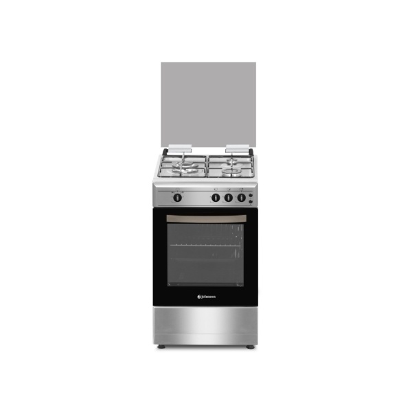 Cocina de gas 50cm 3 fuegos inox